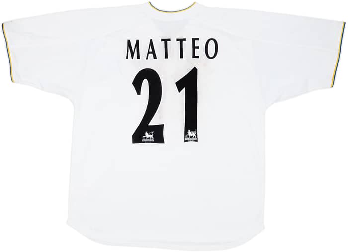 2000-02 Leeds United Home Shirt Matteo #21 - 5/10 - (XXL)
