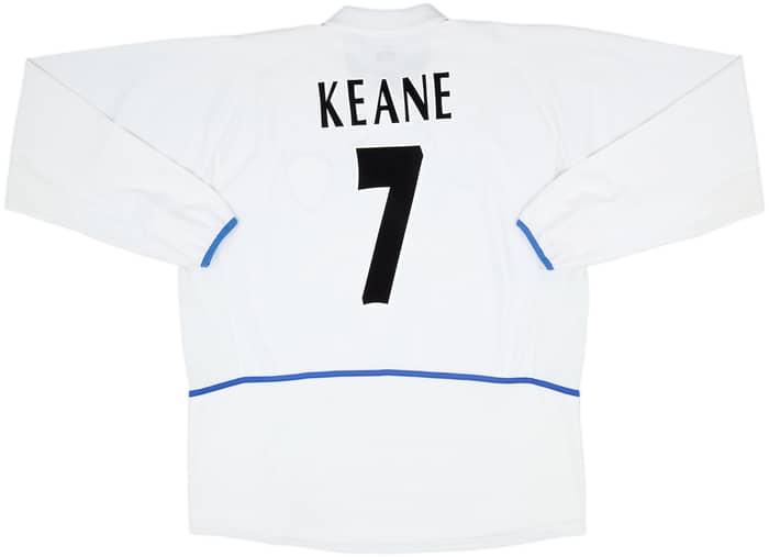 Camiseta de local de manga larga del Leeds United 2002-03 Keane #7 - 6/10 - (XL)