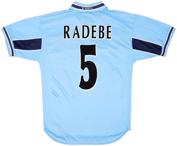 Camiseta de visitante del Leeds United 1999-00 Radebe #5 - 7/10 - (S)