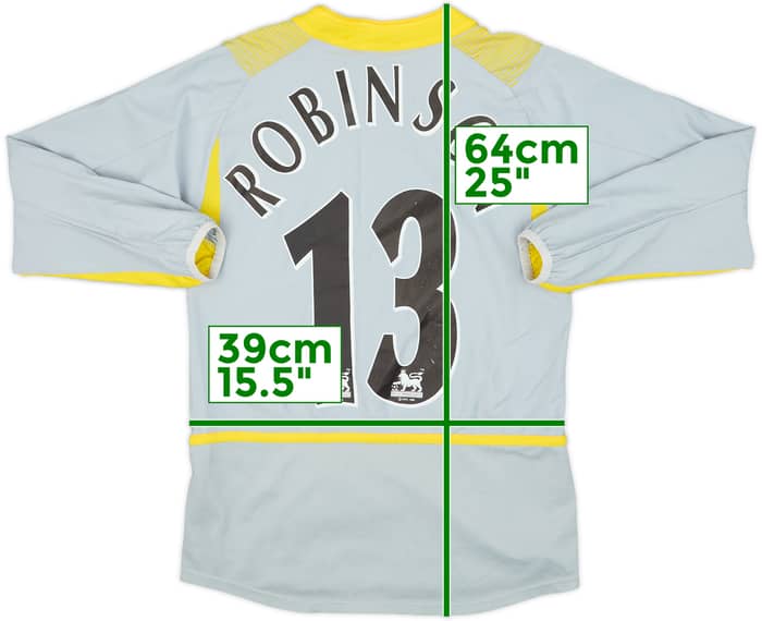 2002-03 Leeds United GK Shirt Robinson #13 - 6/10 - (S.Boys)