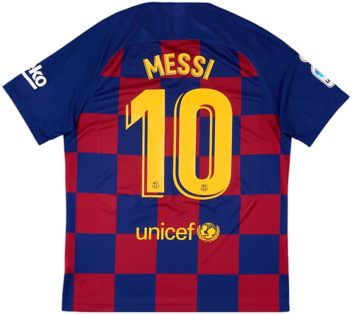 2019-20 Barcelona Home Shirt Messi #10 - 8/10 - (L)