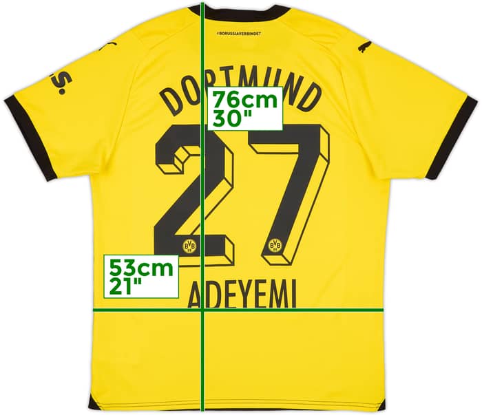 2023-24 Borussia Dortmund Home Shirt Adeyemi #27 - 9/10 - (L)