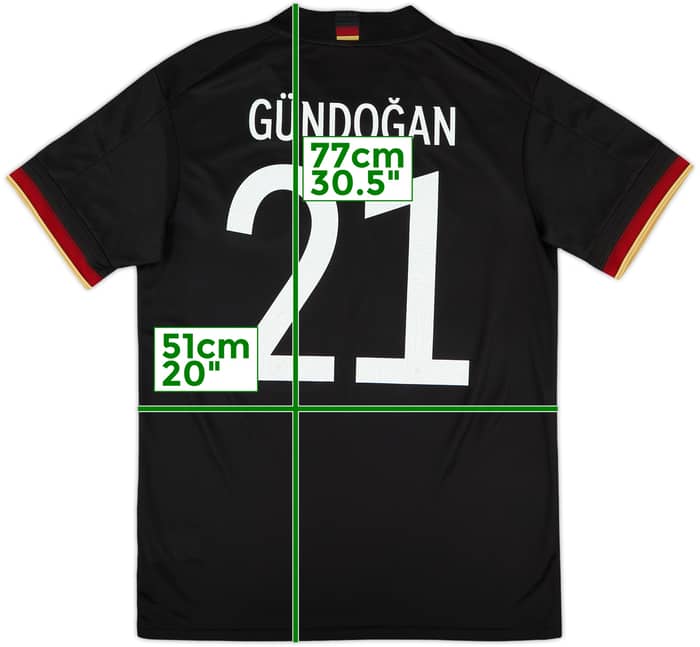 2020-21 Germany Away Shirt Gundogan #21 - 10/10 - (M)