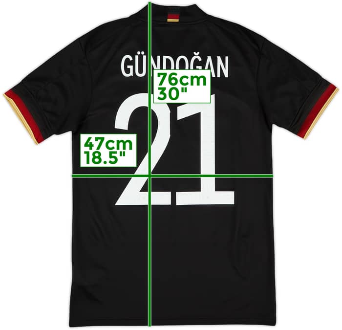 2020-21 Germany Away Shirt Gundogan #21 - 7/10 - (S)
