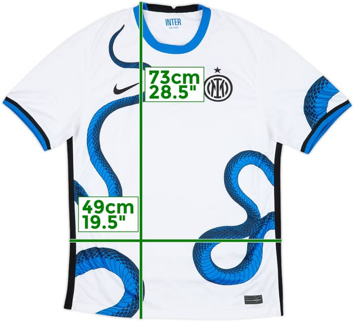 2021-22 Inter Milan Away Shirt - 7/10 - (M)