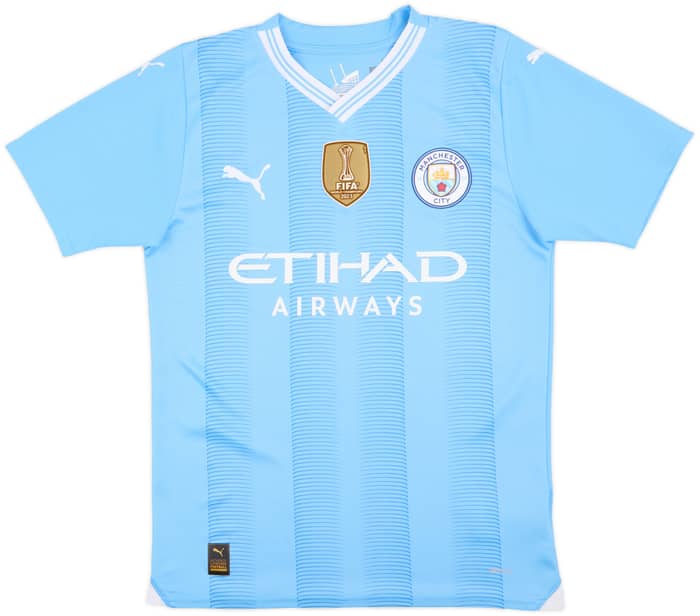 2023-24 Manchester City Home Shirt Haaland #9 - 8/10 - (S)