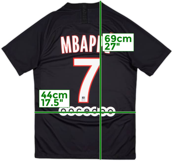 2019-20 Paris Saint-Germain Fourth Shirt Mbappe #7 - 8/10 - (S)