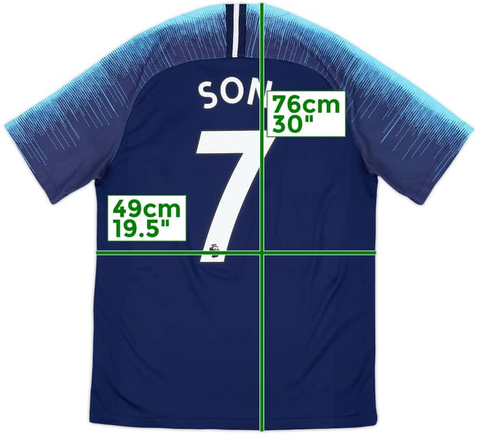 2018-19 Tottenham Away Shirt Son #7 - 10/10 - (M)