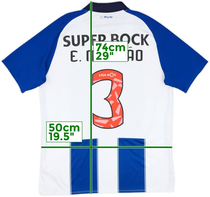 2018-19 FC Porto Home Shirt E.Militao #3 - 8/10 - (M)