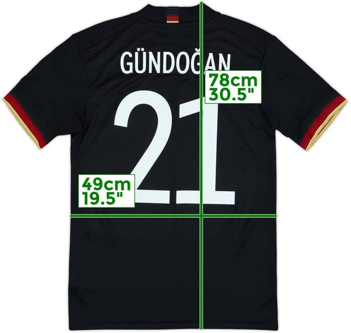 2020-21 Germany Away Shirt Gundogan #21 - 10/10 - (S)