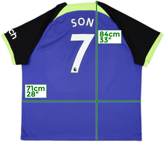 2022-23 Tottenham Away Shirt Son #7 - 10/10 - (3XL)
