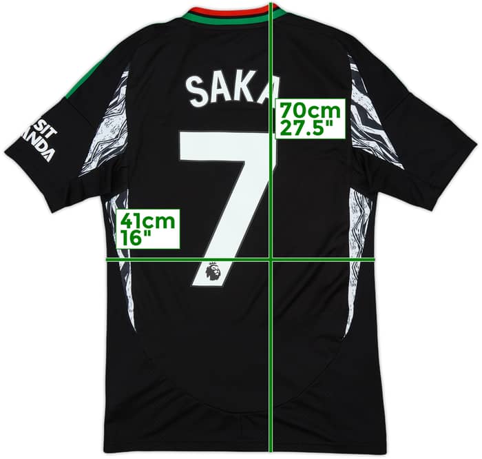 2024-25 Arsenal Away Shirt Saka #7 - 10/10 - (S)