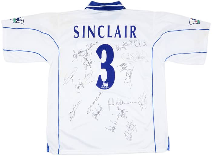 2001-02 Leicester Match Issue Away Shirt Sinclair #3