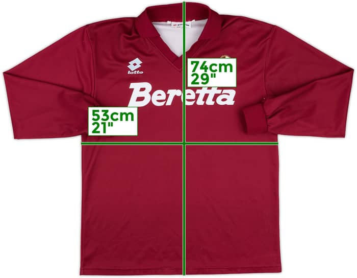 1993-94 Torino Match Issue Home L/S Shirt #17