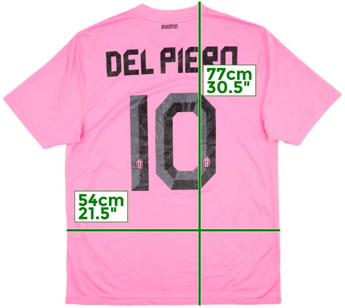 2011-13 Juventus Away Shirt Del Piero #10 - 5/10 - (L)