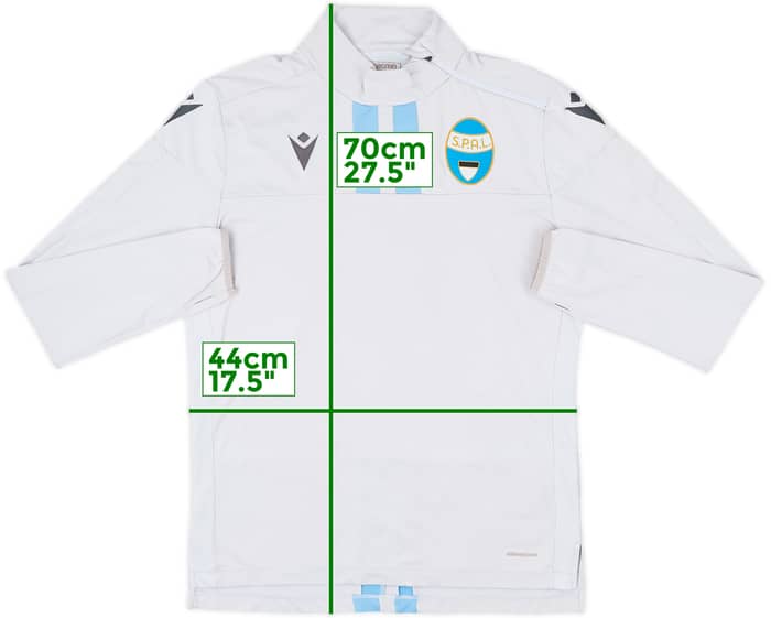 2019-20 SPAL Macron 1/4 Zip Training Top - 6/10 - (M)