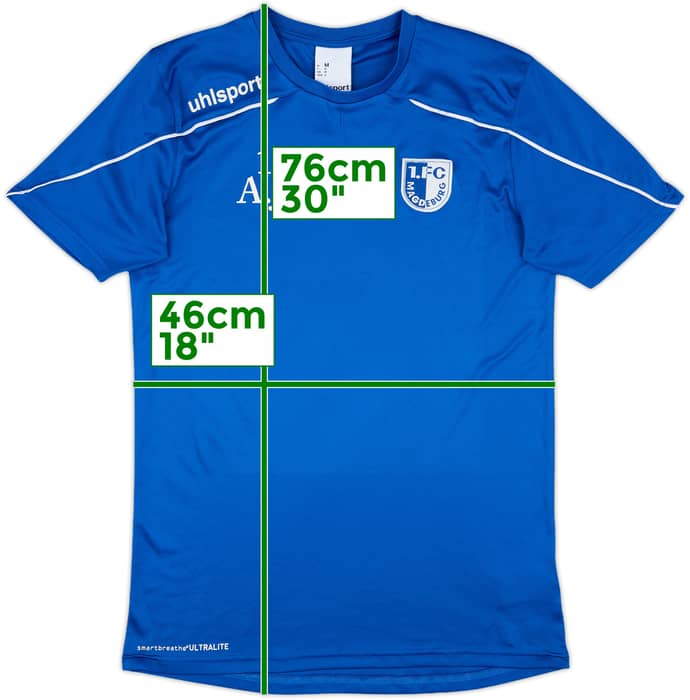 2017-18 Magdeburg Uhlsport Player Issue Training Shirt A.J #1 - 8/10 - (M)