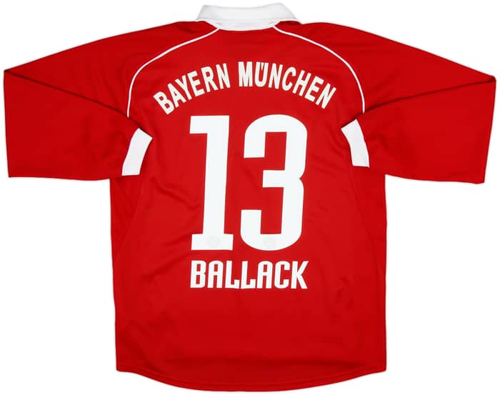 2005-06 Bayern Munich Home L/S Shirt Ballack #13 - 5/10 - (XL.Boys)