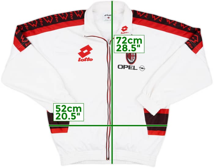 1995-96 AC Milan Lotto Track Jacket - 7/10 - (M)