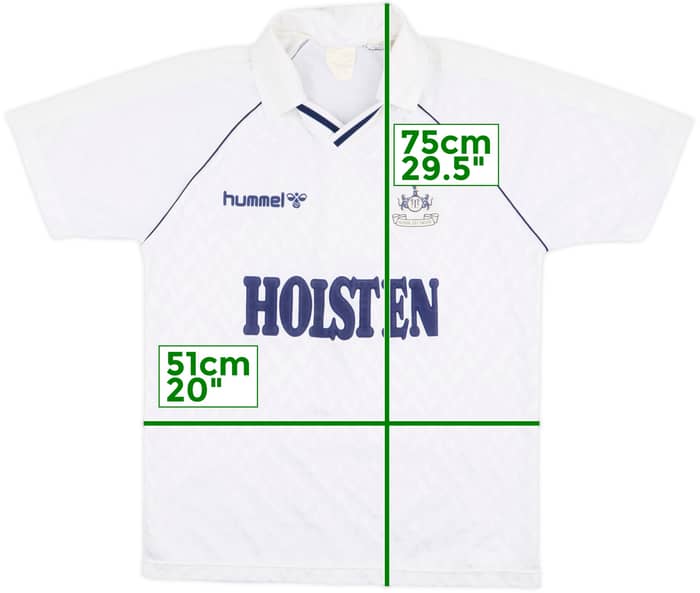 1987-89 Tottenham Home Shirt - 8/10 - (M)