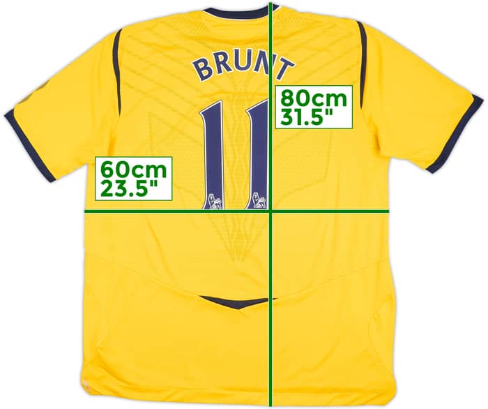 2008-09 West Brom Away Shirt Brunt #11 - 9/10 - (XXL)