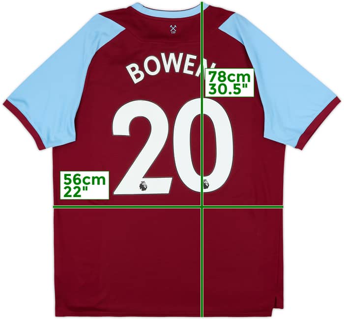 2020-21 West Ham Home Shirt Bowen #20 - 9/10 - (XL)
