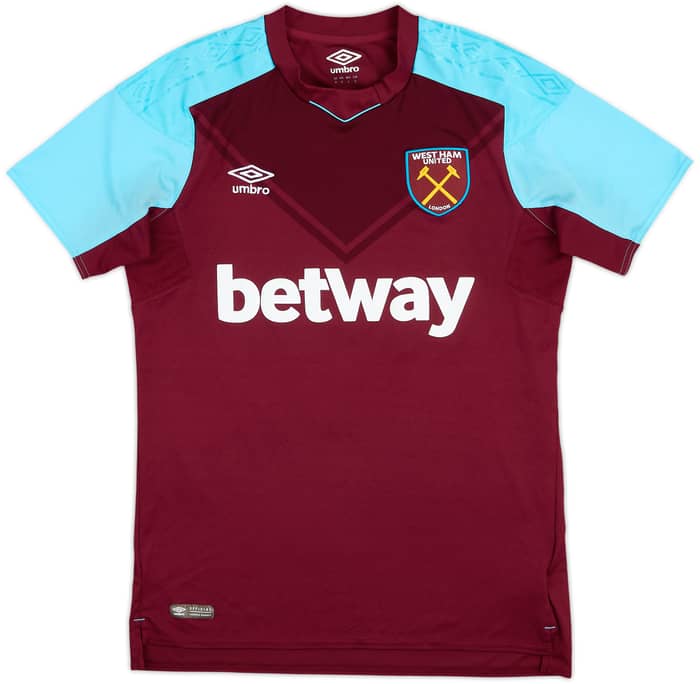 2017-18 West Ham Home Shirt Rice #41 - 9/10 - (M)