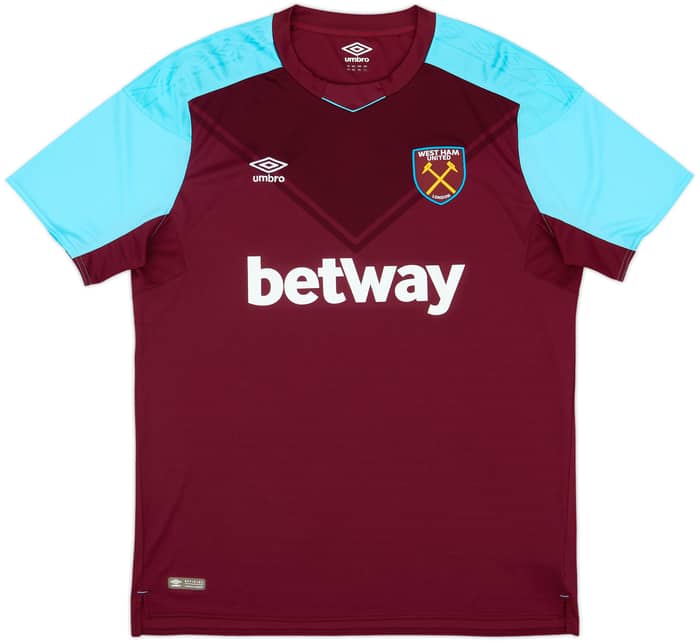 2017-18 West Ham Home Shirt Rice #41 - 10/10 - (XXL)