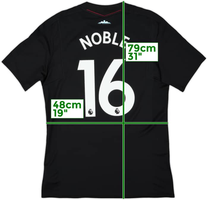 2017-18 West Ham Away Shirt Noble #16 (L)