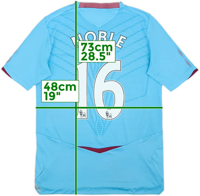 2008-09 West Ham Away Shirt Noble #16 - 6/10 - (S)