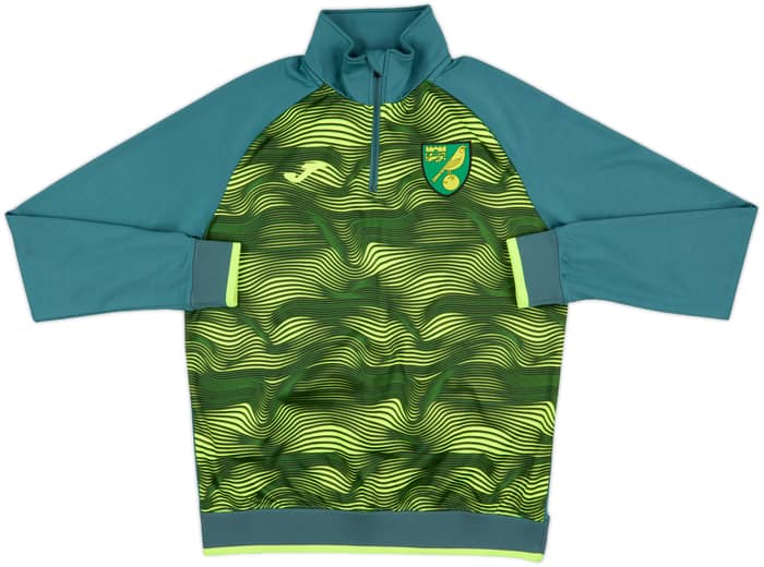2020-21 Norwich City Joma 1/4 Zip Training Top - 8/10 - (S)