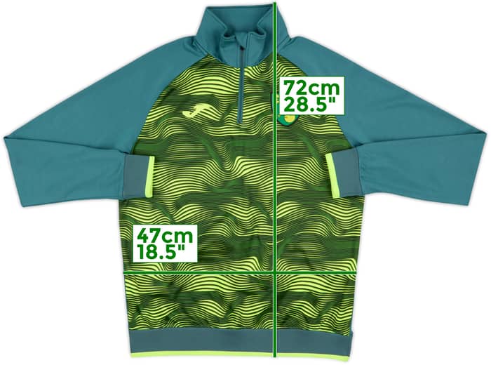 2020-21 Norwich City Joma 1/4 Zip Training Top - 8/10 - (S)