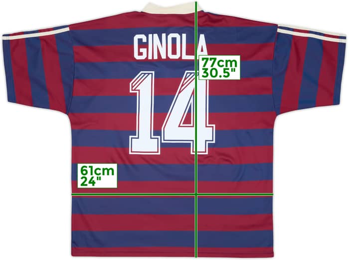 1995-96 Newcastle Away Shirt Ginola #14 - 8/10 - (XL)