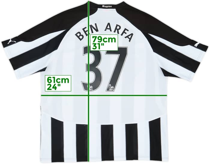 2010-11 Newcastle Home Shirt Ben Arfa #37 - 8/10 - (XXL)