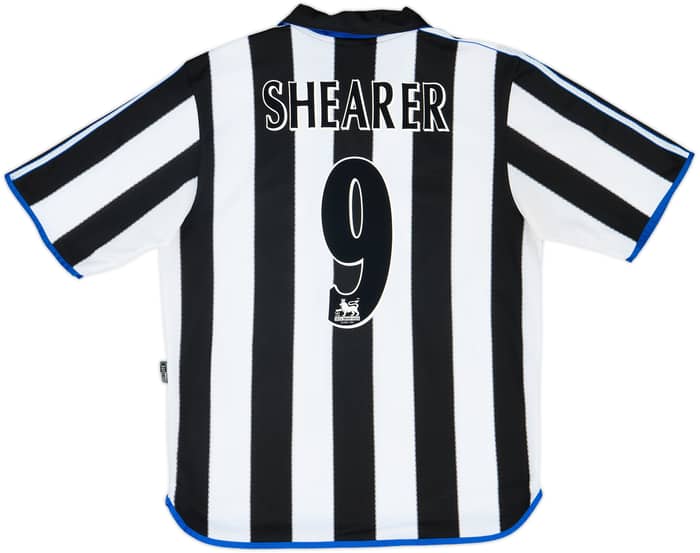 2000-01 Newcastle Home Shirt Shearer #9 - 9/10 - (L)