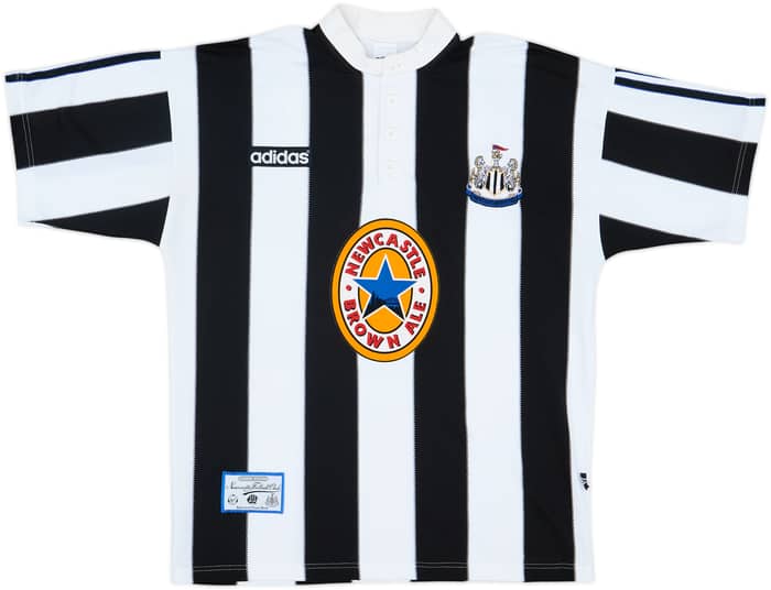 1995-97 Newcastle Home Shirt Shearer #9 - 8/10 - (L)