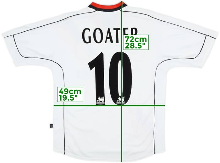 2002-03 Manchester City Away Shirt Goater #10 - 8/10 - (S)