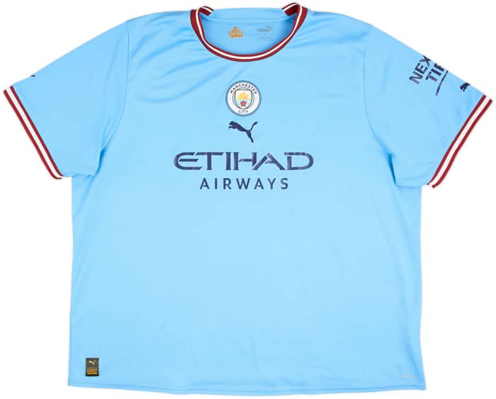 2022-23 Manchester City Home Shirt Haaland #9 - 6/10 - (3XL)
