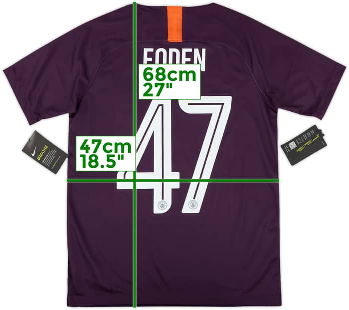 2018-19 Manchester City Third Shirt Foden #47 (XL.Boys)