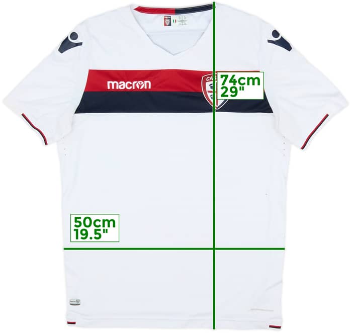 2017-18 Cagliari Away Shirt - 7/10 - (XL)