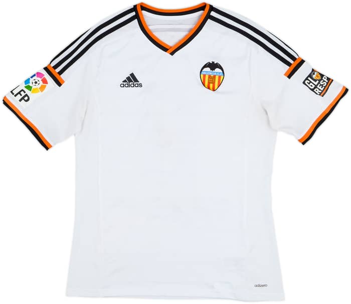 2014-15 Valencia Home Shirt Paco Alcacer #9 - 7/10 - (L)