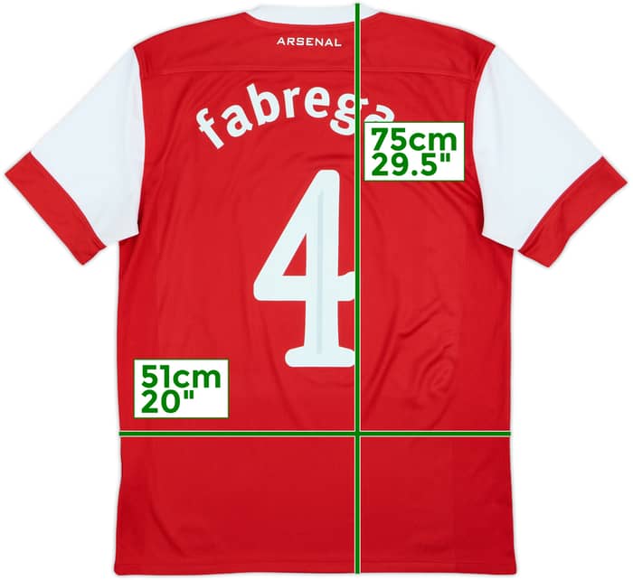 2010-11 Arsenal Home Shirt Fabregas #4 - 8/10 - (M)