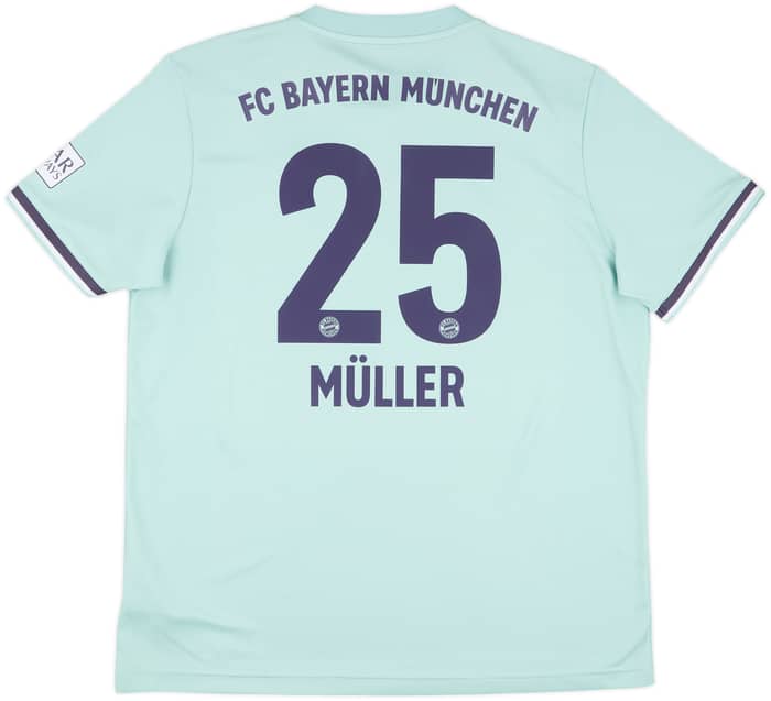 2018-19 Bayern Munich Away Shirt Muller #25 - 10/10 - (XL)