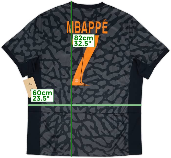 2023-24 Paris Saint-Germain Third Shirt Mbappe #7 (XL)