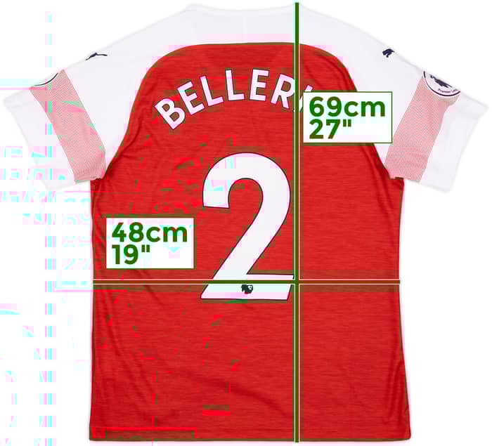 2018-19 Arsenal Home Shirt Bellerin #2 - 9/10 - (Women's L)