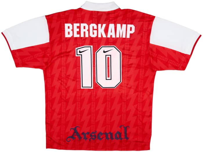 1994-96 Arsenal Home Shirt Bergkamp #10 - 8/10 - (XL)