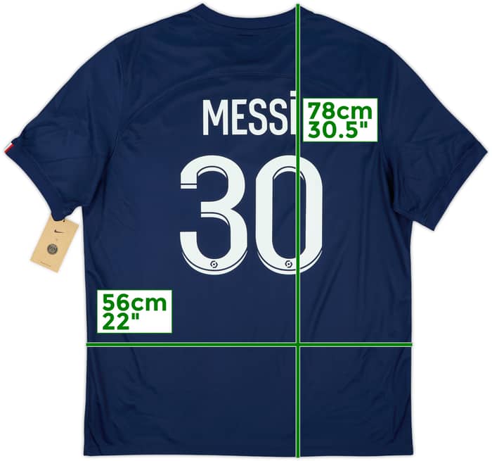 2022-23 Paris Saint-Germain Home Shirt Messi #30 (XL)