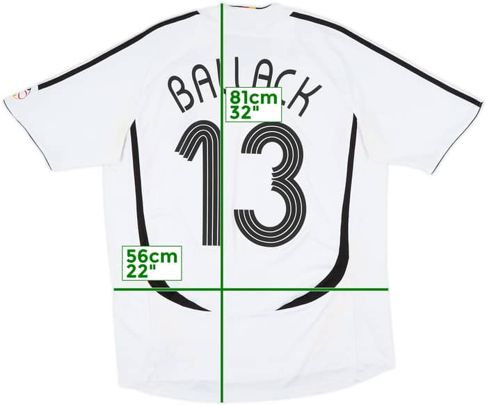2005-07 Germany Home Shirt Ballack #13 - 5/10 - (L)