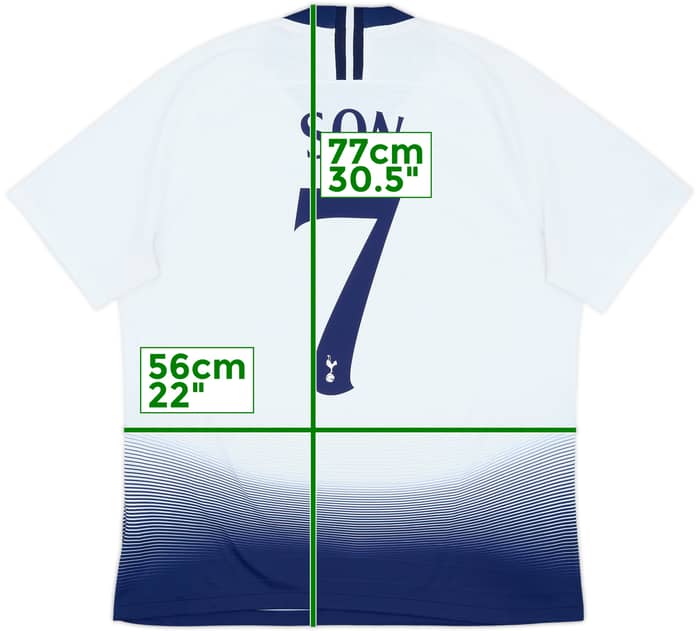 2018-19 Tottenham Authentic Home Shirt Son #7 - 6/10 - (XL)