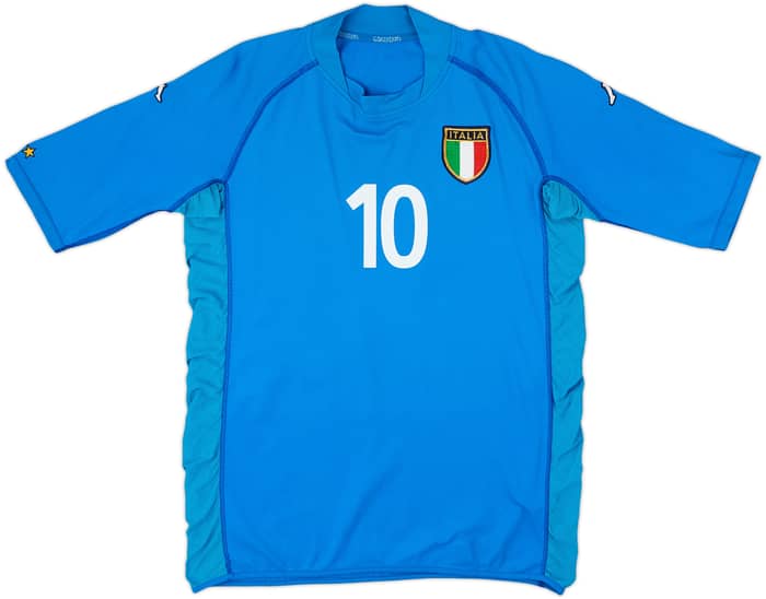 2002 Italy Home Shirt Totti #10 - 6/10 - (L)